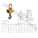 Digital Crane Scale Timbangan Digital Gantung Cap 5 Ton Model LS - XS