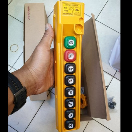 Push Button Remote Hoist Hanyoung 6 tombol ON OFF