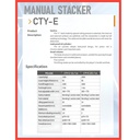 Diler Hand Stacker Manual CTYE 2 ton