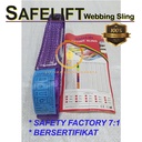 Safety Belt / Webbing Sling capacity 1 Ton SAFELIFT SF 7:1