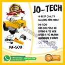 Electric Mini Hoist wire Mini Hoist Cap.500kg/250kg 12Mtr