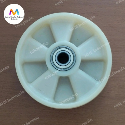 Jual Roda Hand Pallet 160 mm x 50 mm Nilon