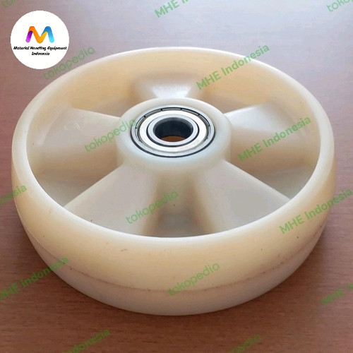 Jual Roda Hand Pallet 160 mm x 50 mm Nilon