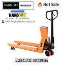 Hand Pallet Timbangan Non Print 3 ton - MERK HAND LIFT - Hand Pallet scale Non Print Kapasitas  3 ton