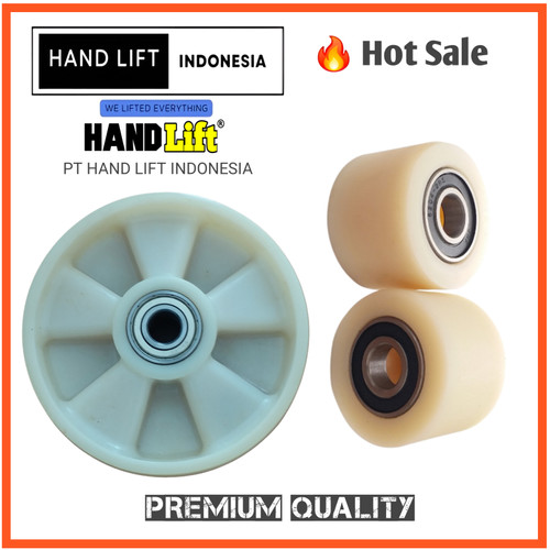 Jual Roda Hand Pallet 160 mm x 50 mm Nilon