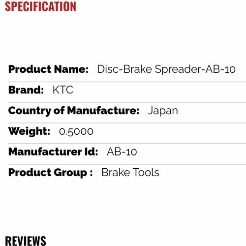 Disc-Brake Spreader-AB-10 KTC ORIGINAL JAPAN