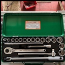 KUNCI SOCKET INCHI TONE SOCKET WRENCH SET (20 PCS) 260(1/2"/INCH)