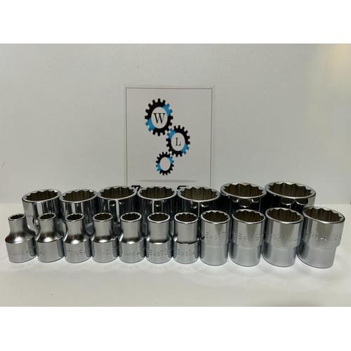 Kunci Socket Set Tone Drive 1/2 12 PT 08-32 ( 18 pc ) Made In Japan