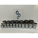 Kunci Socket Set Tone Drive 1/2 12 PT 08-32 ( 18 pc ) Made In Japan