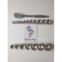 PAKET KUNCI SHOCK & RATCHET KTC SQUARE 1/2 8-36 18 PC ORIGINAL JAPAN