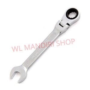 KUNCI RINGPASS RATCHET SEMI SHORT KTC MSR1A-19F