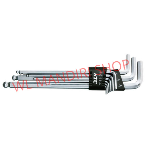 KUNCI L LONG BALL 9 PCS TYPE INCHI KTC HL259BSP