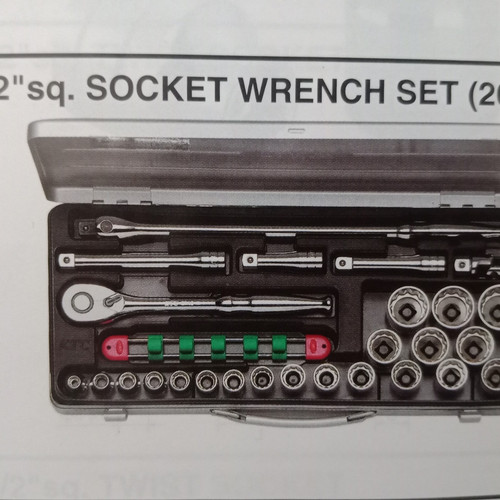 Kunci Socket set Sq 1/2 Isi 26pcs 8 - 32 KTC TB420X