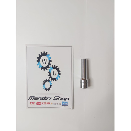 Kunci Shock Panjang / Deep Socket sq 3/8 KTC Kembang 6 B3L-08