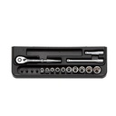 KUNCI SHOCK SET KTC SQ 1/4 ISI 10 PCS TB210