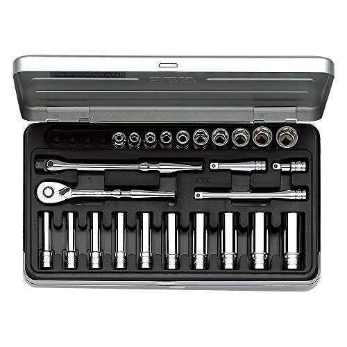 KUNCI SHOCK SET SQ 1/4 KTC ISI 25 PCS TB2X20
