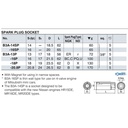 KUNCI BUSI KTC / SPARK PLUG SOCKET SQ 3/8 UKURAN B3A-14SP