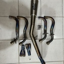 KNALPOT R9 Ninja Kawasaki M2 Full Titanium untuk ZX25R