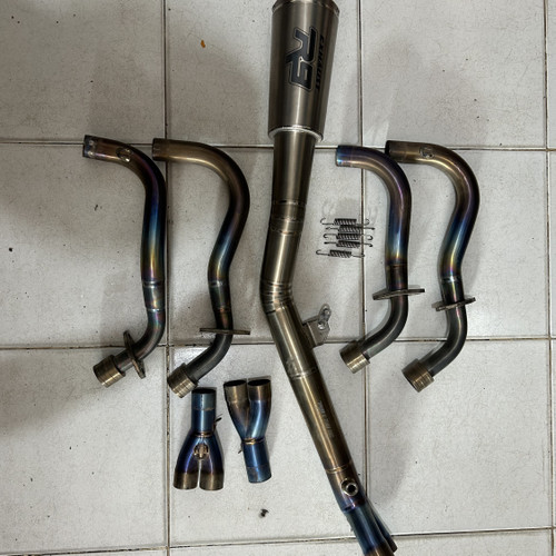 KNALPOT R9 Ninja Kawasaki M2 Full Titanium untuk ZX25R