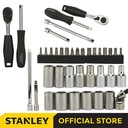 Stanley Socket Metric Set w/ Plastic Case SQ 1/4" 6pts 35pcs 89-033-1