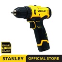 Stanley Cordless Drill Driver / Bor Impact Baterai 2.0Ah 12Volt SCD10D2K