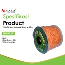 RANTAI PVC 8 MM X 30 METER WARNA ORANGE NANKAI