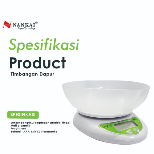 Timbangan Dapur Digital 5 Kg Nankai