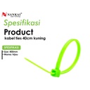 Kabel Ties Hijau ukuran 40 cm - isi 100 pcs Nankai