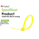 Kabel Ties Kuning ukuran 40 cm - isi 100 pcs Nankai