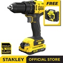 Stanley SCD700D2K 20V 2.0Ah Cordless Drill Free STA88548-XJ 100 Pcs