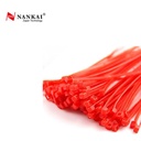 Kabel Ties Merah ukuran 20 cm - isi 100 pcs Nankai