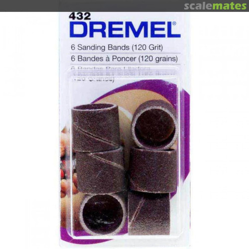 Dremel 432 Sanding Bands 1/2 Inch 120 Grit