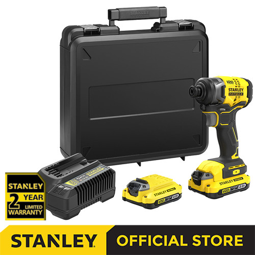 Stanley SBI810D2K Brushless Impact Driver Free STA60490-XJ 31 Pcs