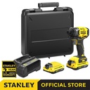Stanley SBI810D2K Brushless Impact Driver Free STA60490-XJ 31 Pcs