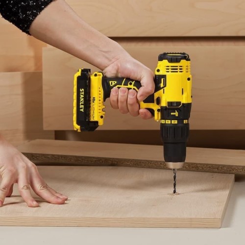 Stanley Cordless Impact Drill / Bor Impact Baterai 18V SCH20C2K