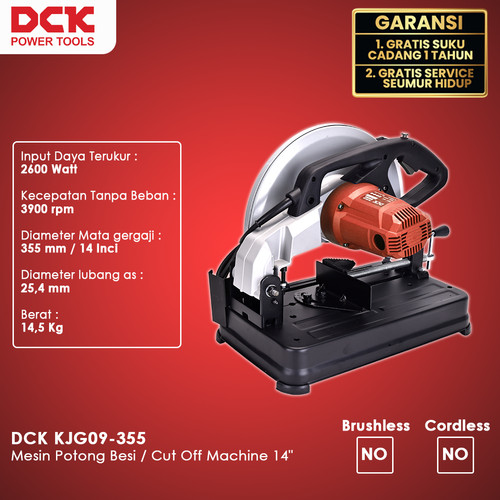 DCK KJG09-355 Mesin Potong Besi / Cut Off Machine 14"