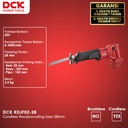 DCK KDJF02-28 Cordless Reciprocating Saw 28mm