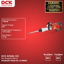 DCK KZG04-15S Demoliton Hammer / Mesin Bobok Tembok  40J