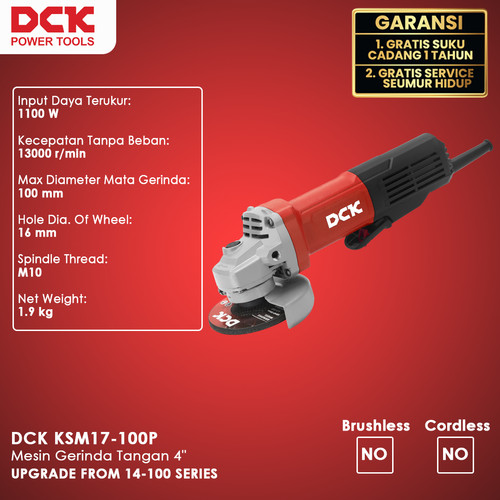 DCK KSM17-100P Mesin Gerinda Tangan 4"
