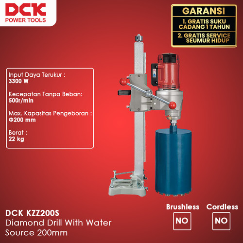 DCK KZZ200S Mesin Bor Coring / Mesin Bor Murah / Mesin Bor Cor / Mesin Bor Lantai Beton 200MM