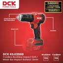 DCK KDJZ2050iEM Cordless Brushless Impact Drill / Mesin Bor Impact