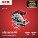DCK KDMY02-185BM Cordless Brushless Circular Saw 185mm