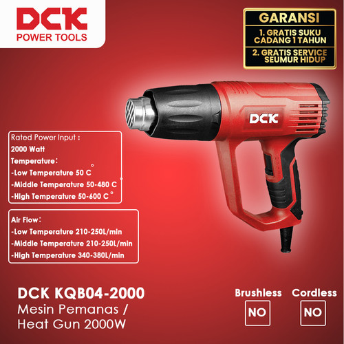 DCK KQB04-2000 Mesin Pemanas / Heat Gun 2000W