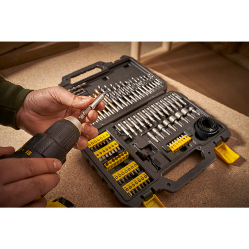 Stanley Drill&Screwdriving Set / Mata Bor&Obeng Set 100Pcs STA88548-XJ