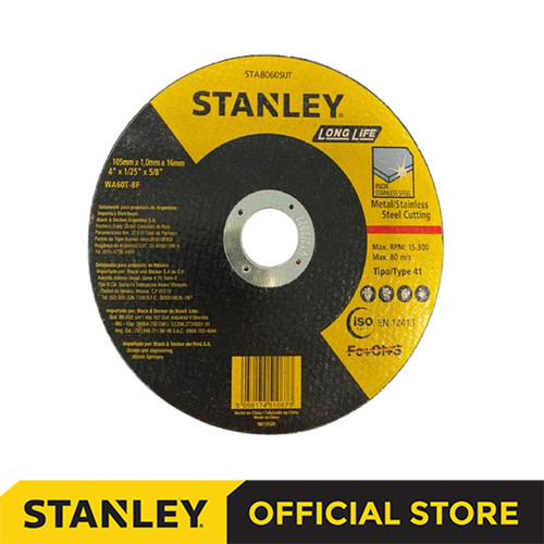 Stanley SG5100 580W 100mm Angle Grinder Free 4 Pcs STA8060SUT