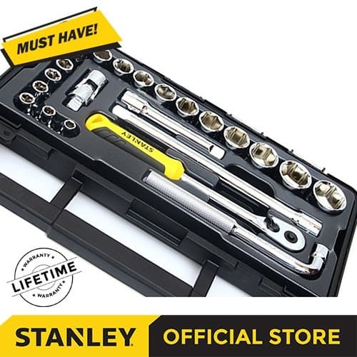 Stanley Kunci Soket Metric Set 8-32mm Sq1/2" 6Pts STMT74173-8