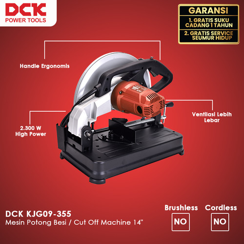 DCK KJG09-355 Mesin Potong Besi / Cut Off Machine 14"