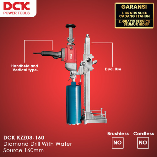 DCK KZZ03-160 Mesin Bor Coring / Mesin Bor Murah / Mesin Bor Cor / Mesin Bor Lantai Beton 160MM