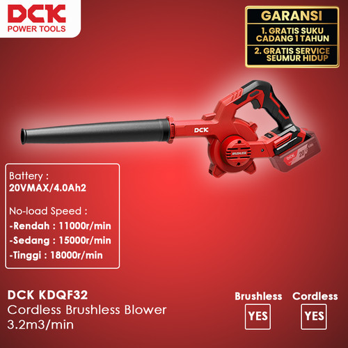 DCK KDQF32BM Cordless Brushless Blower 3.2m3/min