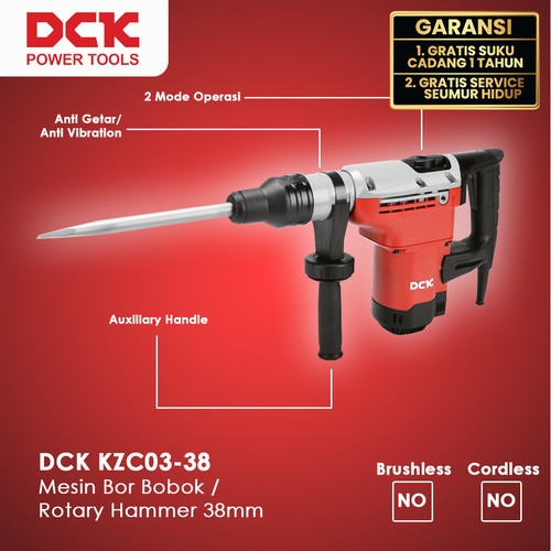 DCK KZC03-38 Mesin Bor Bobok / Rotary Hammer 38mm